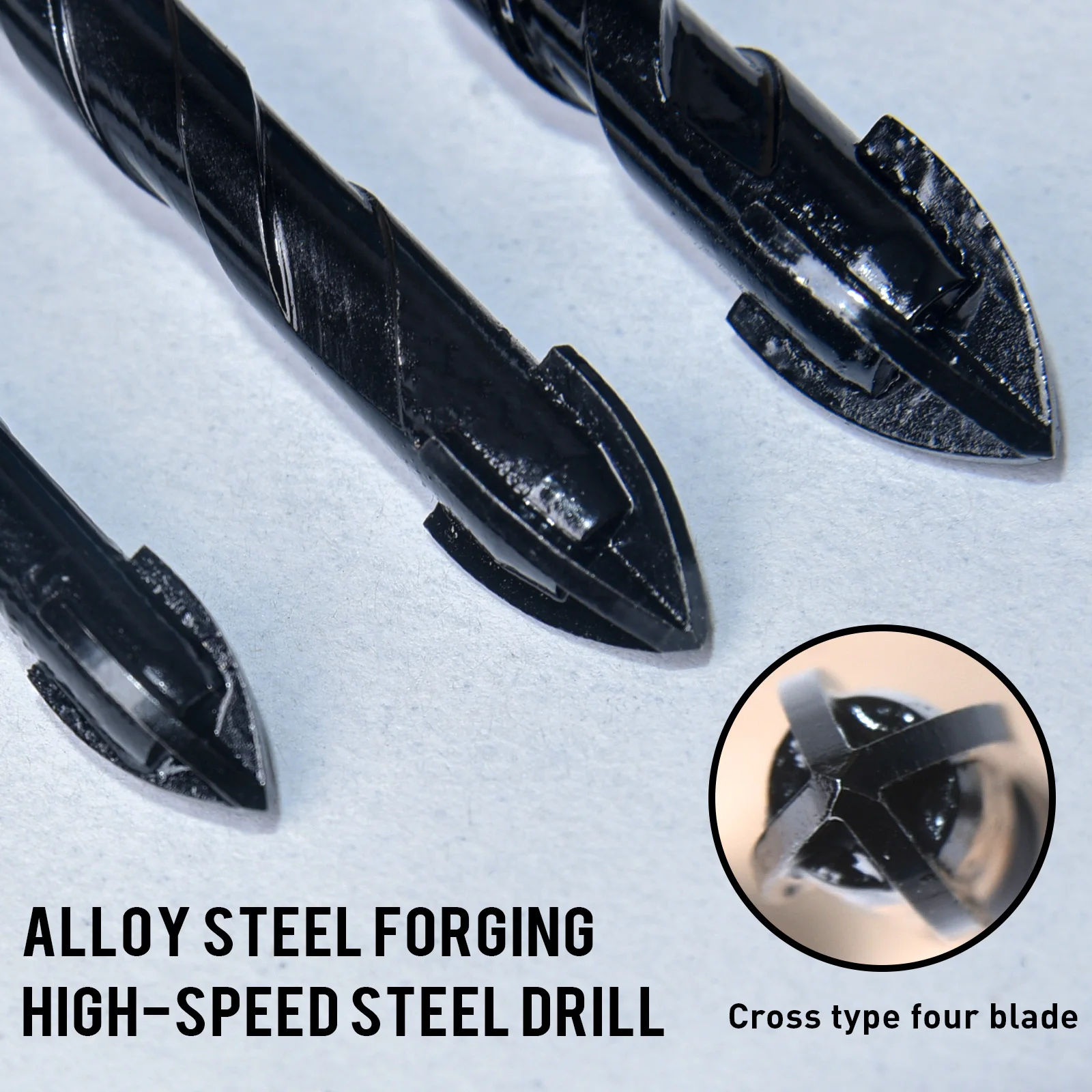 YURINWOO Juego de brocas cruzadas hexagonales de 8 piezas Perforación sin esfuerzo para azulejos, cerámica, vidrio, hormigón y cemento