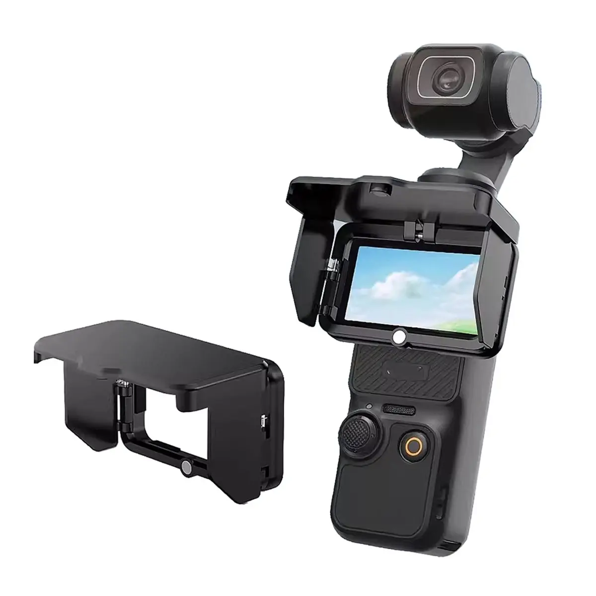 (A99Z] Screen Sun Hood for Pocket 3 Foldable Gimbal Protective Sunshade Cover for Pocket 3 Camera Accessory