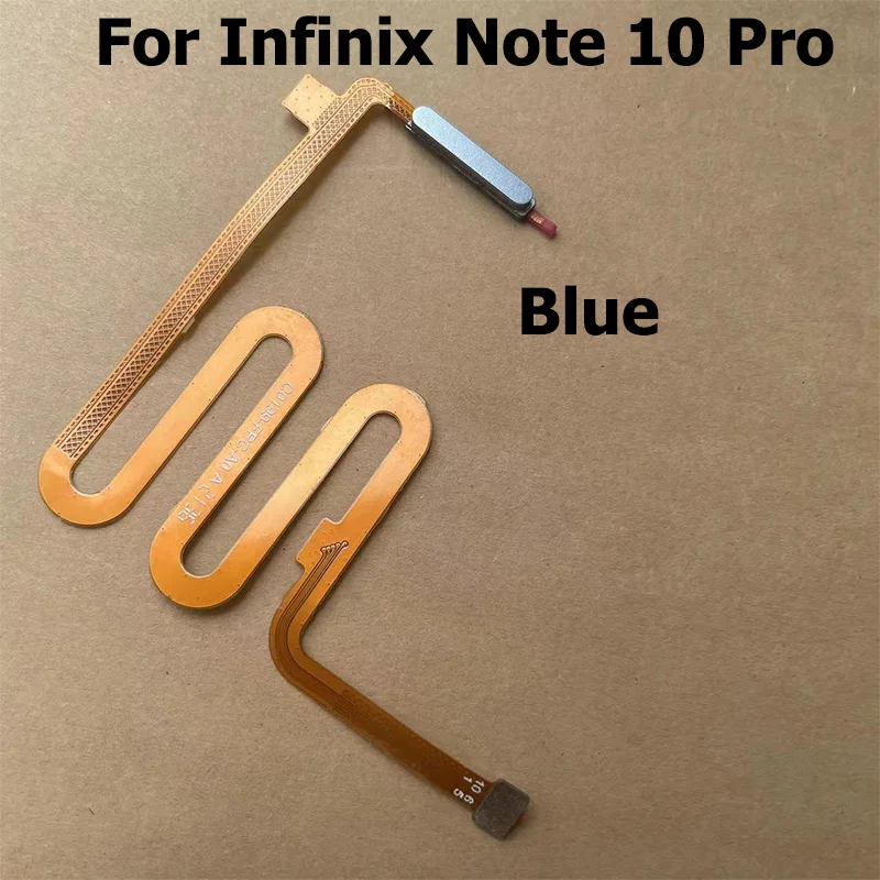 For Infinix Note 10 Pro Power Button Touch ID Finger Scanner Fingerprint Sensor Flex Cable