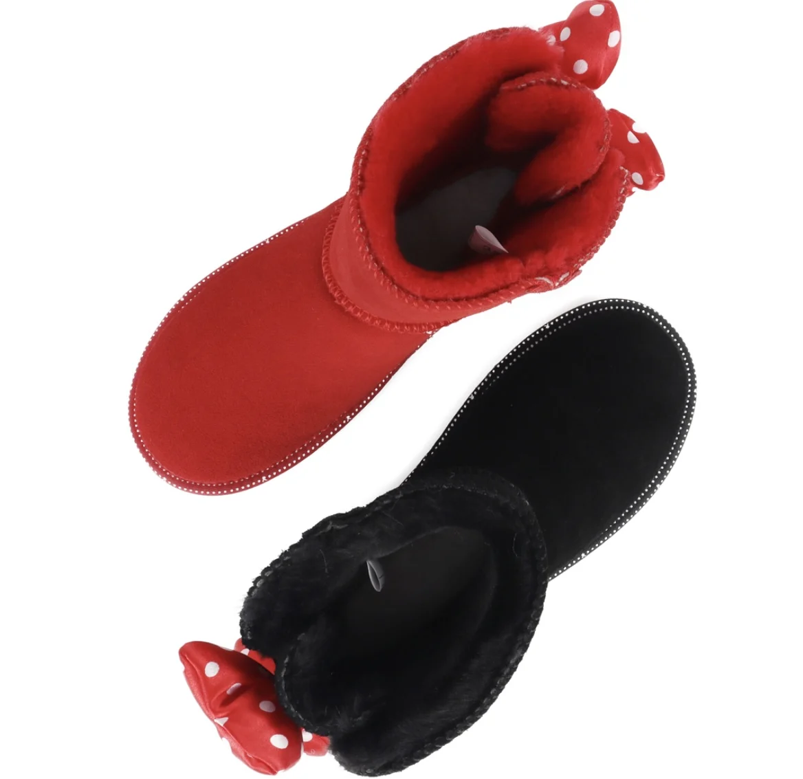 Talon plat avec boîte à chaussures pour enfants, style nœud rouge, célèbre, marque de créateur de luxe, confortable, hiver