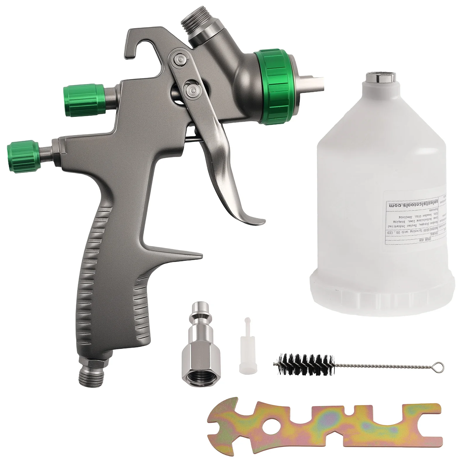 

HVLP 1.3mm Paint Gun for Body Work HVLP 600cc Cup Pressure Control Air Tool