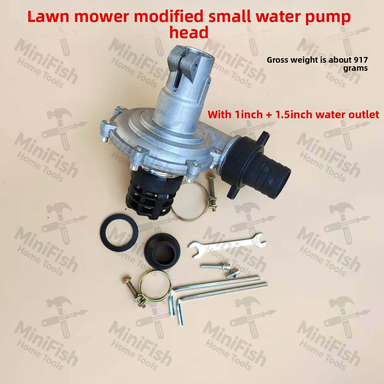 Lawn Mower Accessories, Four-stroke Brush Cutter, Modified Suction Pump Working Head 1 Inch Small Water Pump Head Dual-purpose
