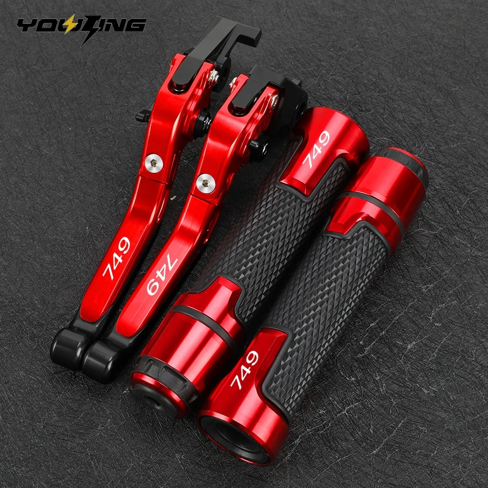 

FOR DUCATI 749 S R 2003 2004 2005 2006 Motorcycle Brake Clutch Levers & Handbrake Handlebar Grip Handle Hand Grips ends