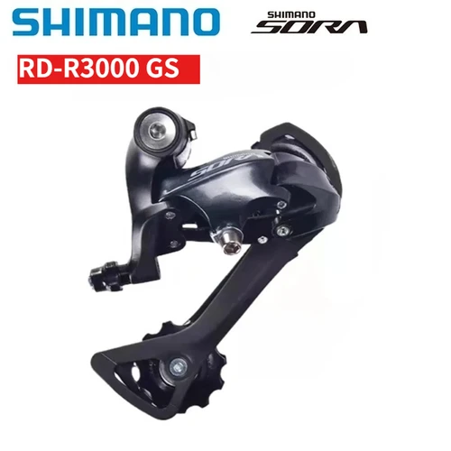 Imagen 1 del producto Cambio trasero SHIMANO SORA serie R3000 de 9 velocidades RD-R3000 SS/RD-R3000 GS 9S para bicicleta de carretera, piezas originales para bicicleta
