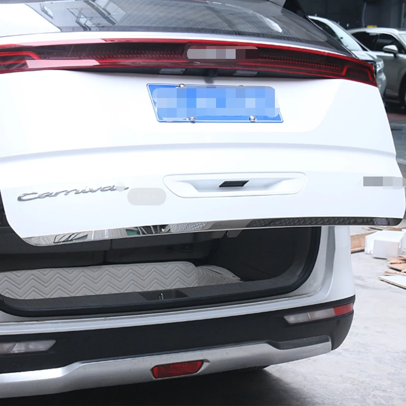 

For KIA Carnival KA4 2021 2022 Accessories Rear Trunk Lid Cover Tailgate Trim Door Handle Molding Boot Garnish Bezel Cover