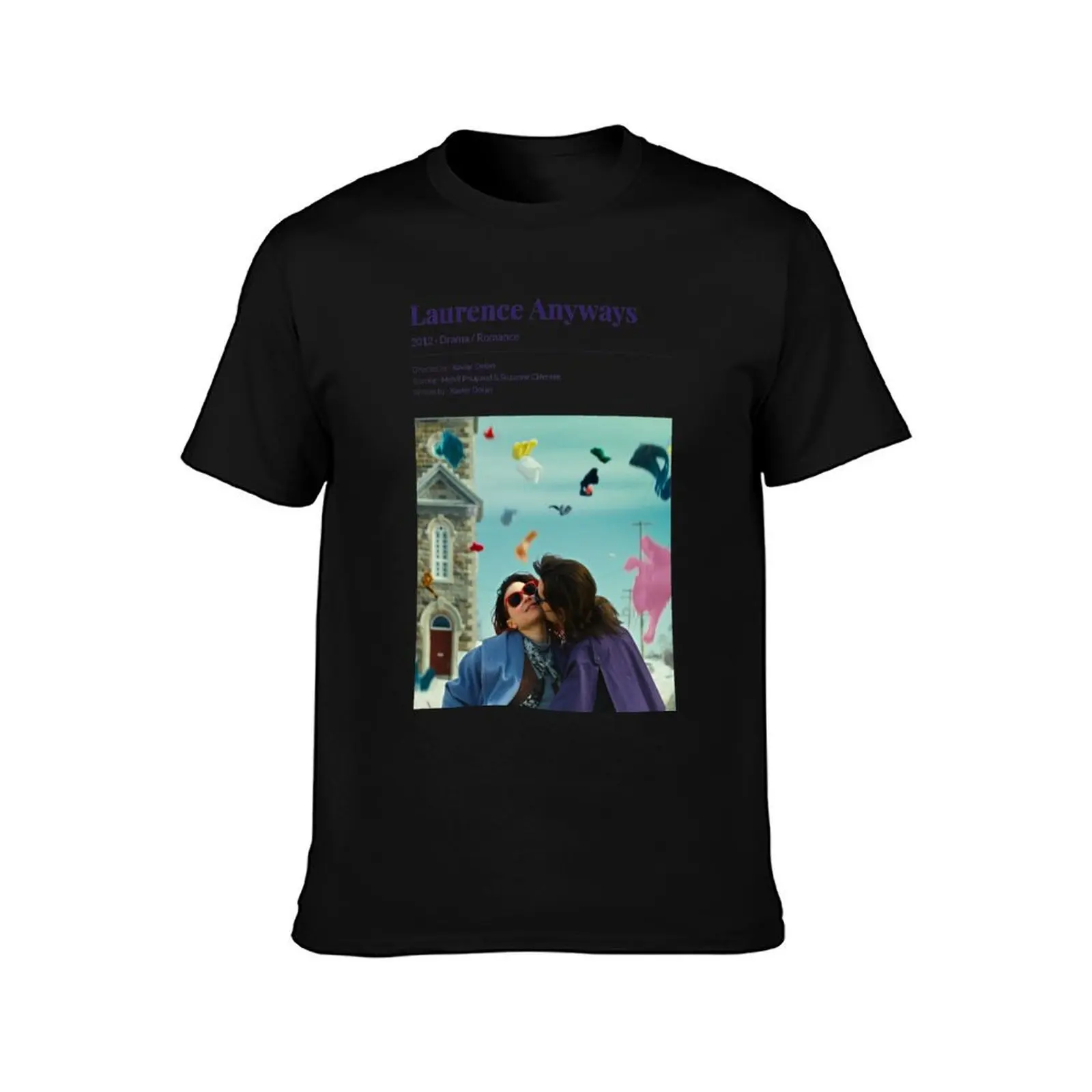 Laurence Anyways (2012) Xavier Dolan Movie T-Shirt Basic Plain Short Sleeve Crew Neck Tee T-Shirt