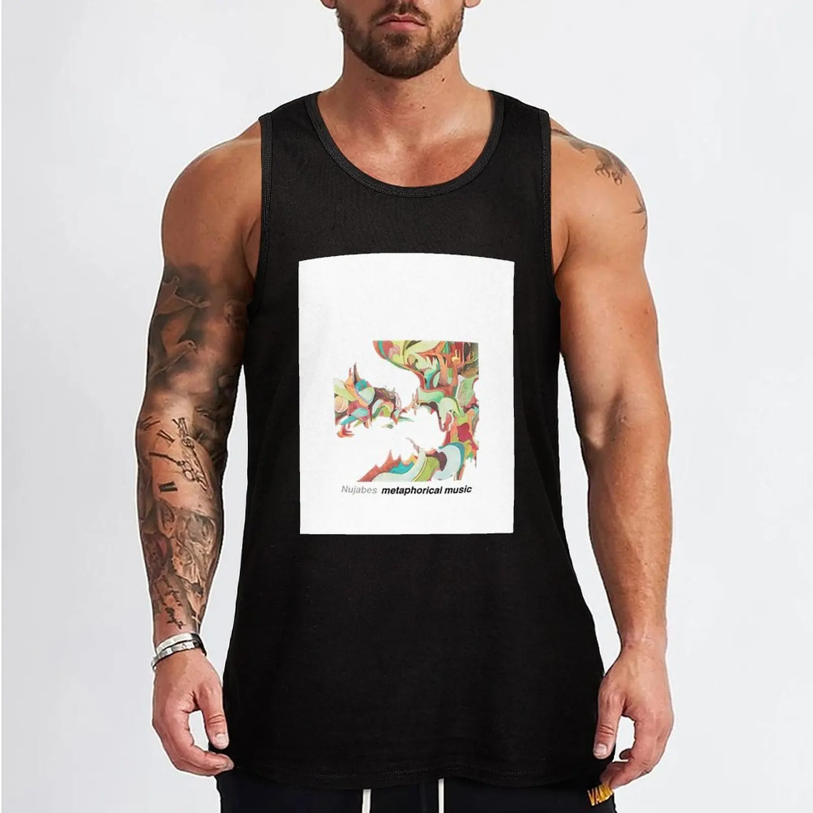 nujabes japan Tank Top vest men Men's sports t-shirt