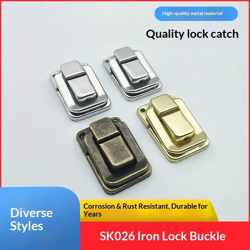 5PCS Wooden Box Lock Buckle Antique Taiping Buckle Gift Box Packaging Retro Moxibustion Shoes Buckle Hardware Accessories