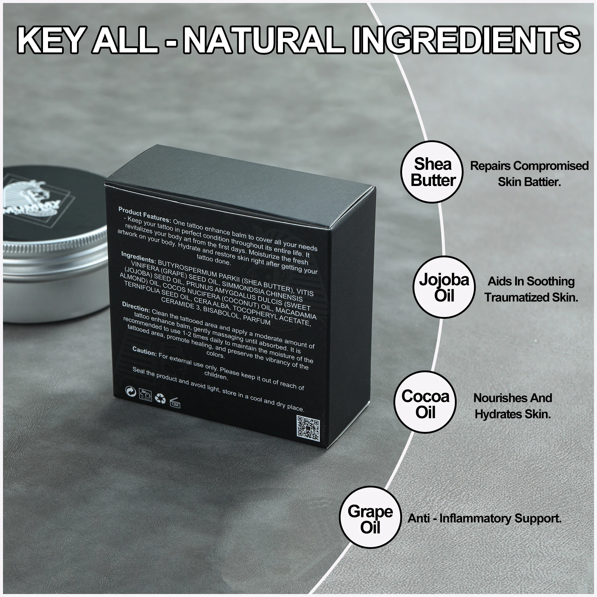 mummy Tattoo Aftercare Balm, Preservative-Free for Artists and Aftercare (150g/5oz） - Image 5