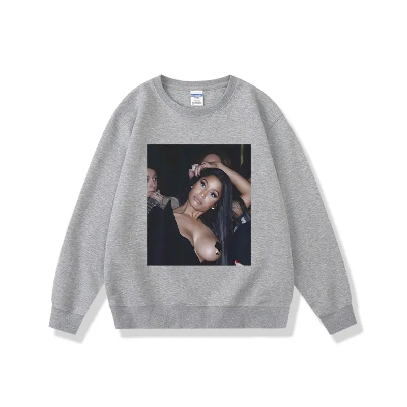 Rapper Nicki Minaj Sexy Art Aesthetic Graphic Pullover Men Women Fashion Sweatshirt Unisex Fleece Cotton Pullovers Sweatshirts