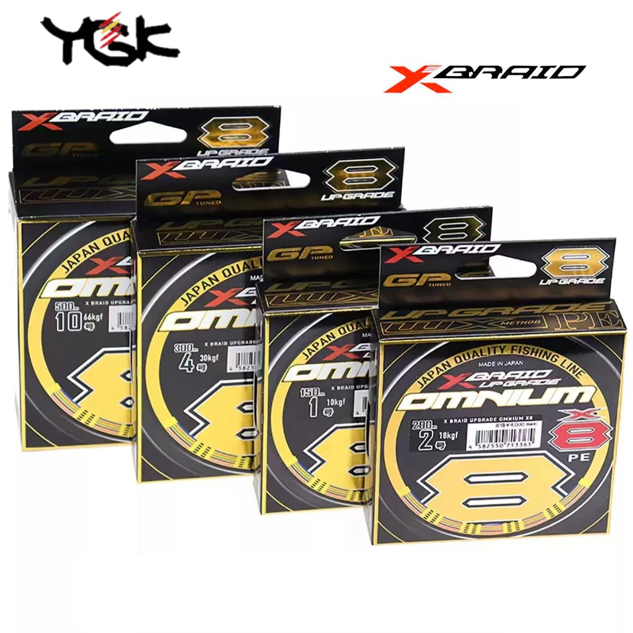 

Оригинальная леска YGK X-BRAID UPGRADE X8 OMNIUM, 2021, 150 м/200 м/300 м, многоцветная японская полиэтиленовая леска, морская леска