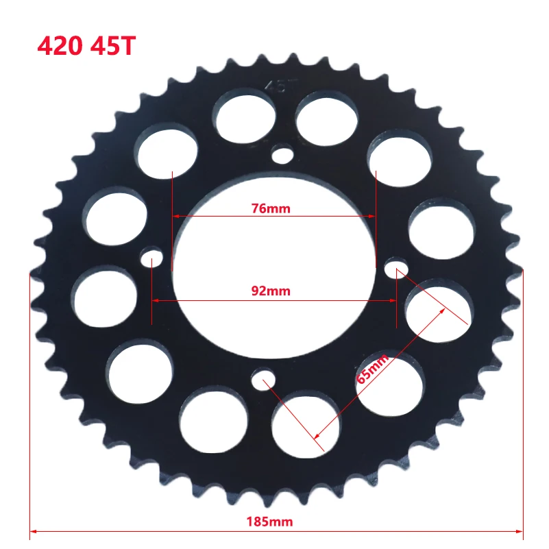 

420 цепи 45T звездочки цепи мотоцикла Задняя звездочка Cog для 110cc 125cc 140cc кроссового питбайка