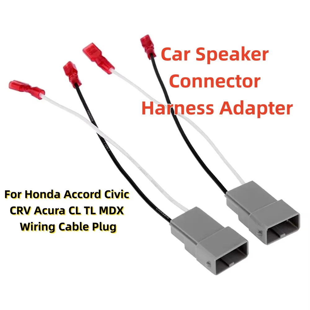 

1Pcs Car Speaker Connector Harness Adapter For Honda Accord Civic CRV Acura CL TL MDX Wiring Cable Plug