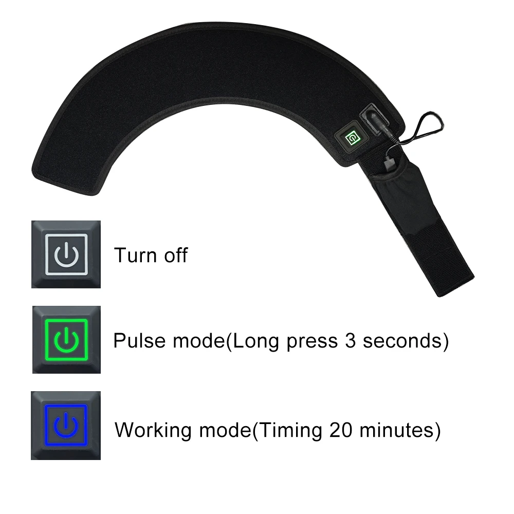 بطارية مدمجة مرنة 660 نانومتر 850 نانومتر لتخفيف الآلام بالأشعة تحت الحمراء العلاج بالضوء الأحمر حقيبة حدوة الحصان