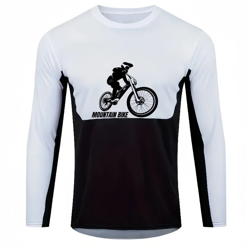 

Latest Racing Long Sleeved T-shirt, Bicycle Suit, Bicycle Top Jersey, Off-road Motorcycle Quick Drying Casual Men's Sports Shirt