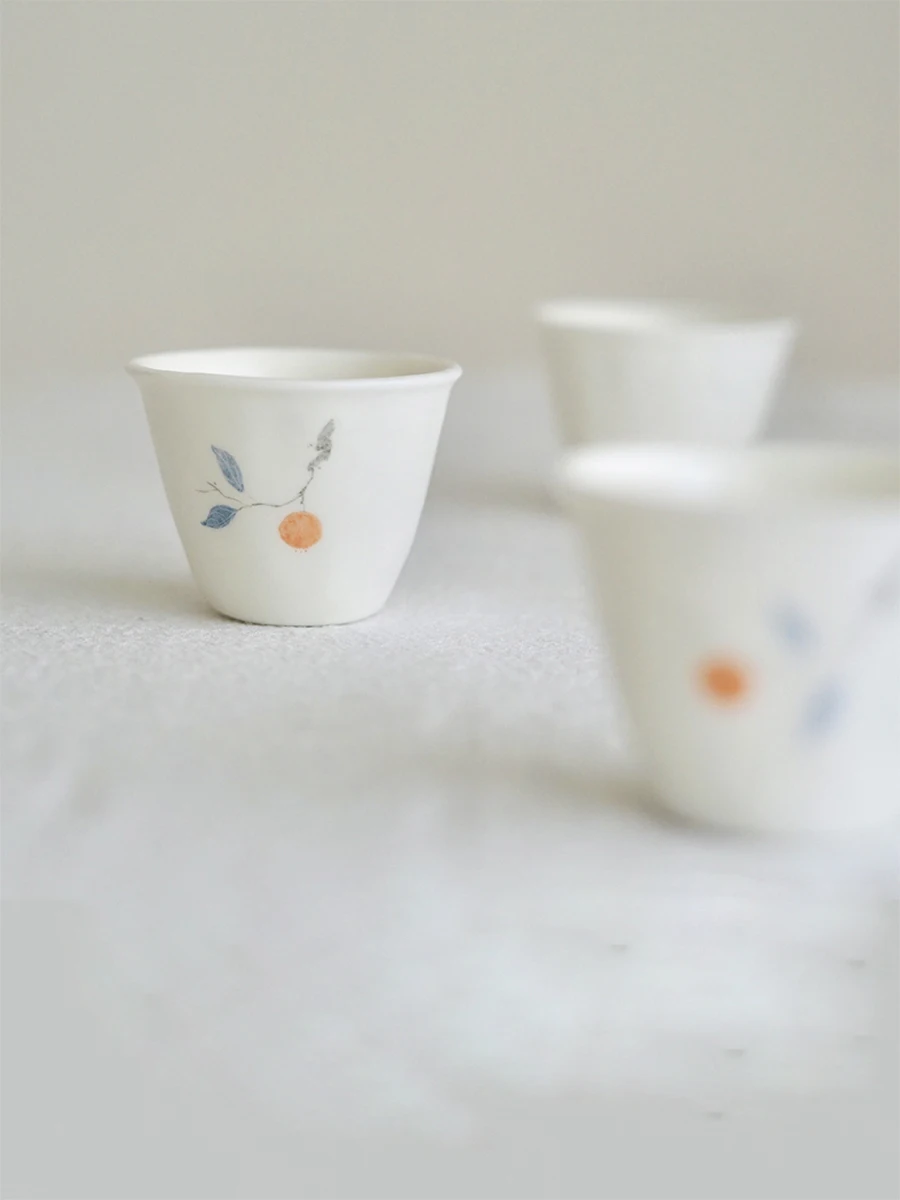 

Hand-Painted Cerc Small Tea Cup for Brewing Tea Masterpiece from Jingdezhen Unique Design Chinese Sle Tea Set
