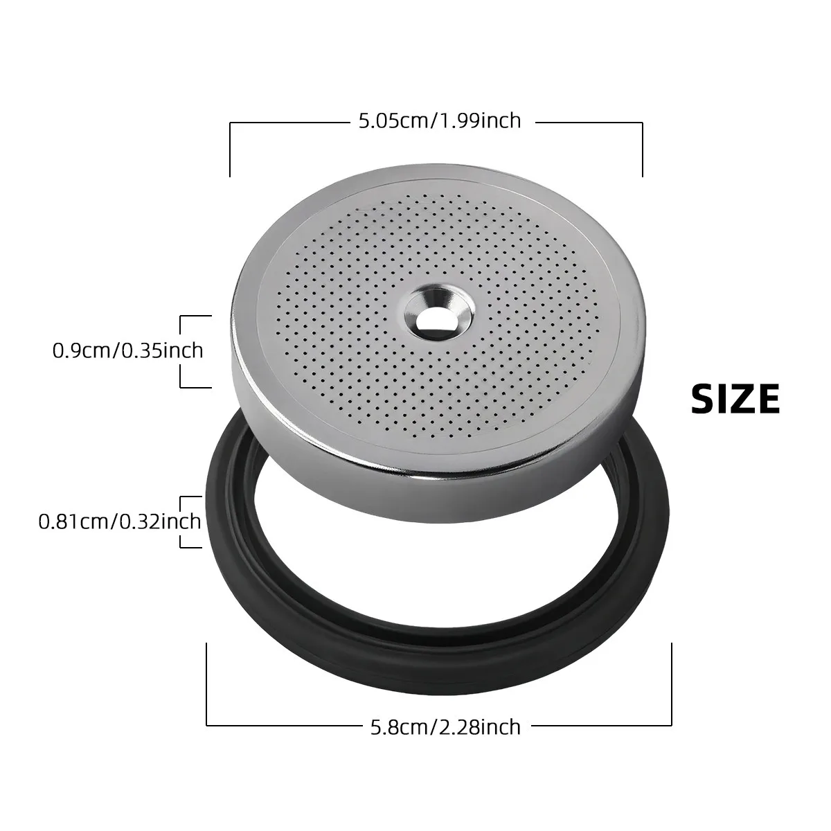 Gasket Coffee Machine Home Steam Ring Durable 51mm Replacement Part Silicone Seal Compatible Delonghi EC685, EC680, EC9335,