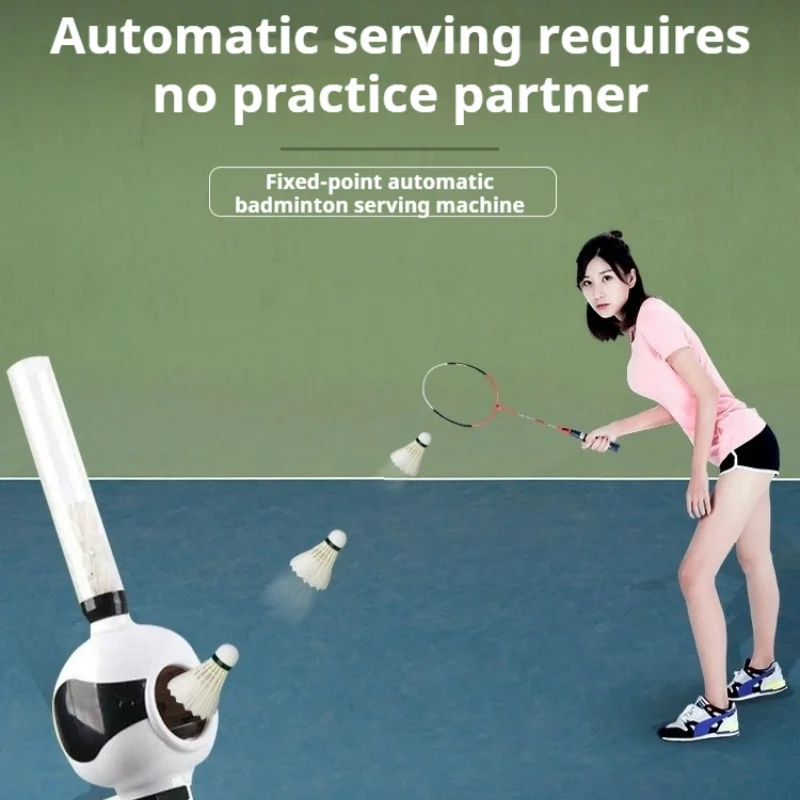 Badminton serving machine beginner's practice companion automatic serving machine outdoor sports training device