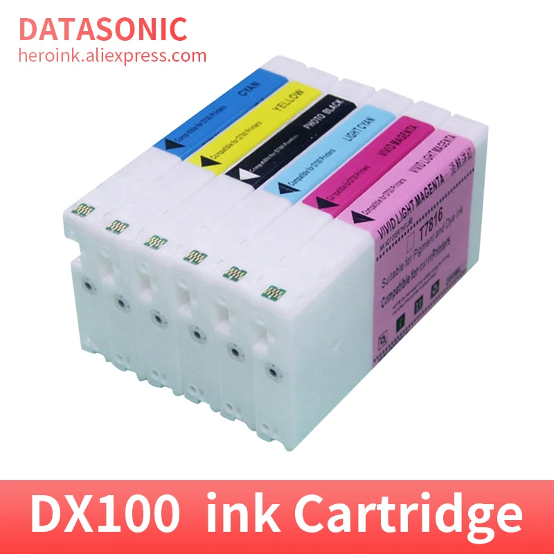 

6color 1set ink Cartridge compatible for FUJIFI DX100 ink Cartridge DX100 T7811 T7812 T7813 T7814 Color dye printer cartridges