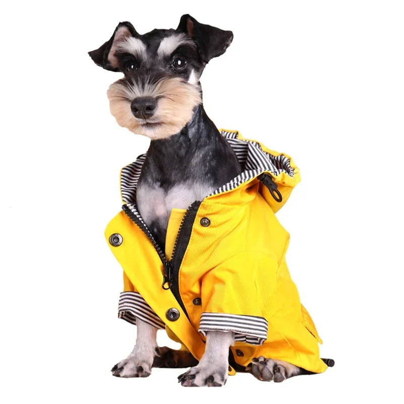Large Dog Waterproof Clothes Dog Raincoat Pet Windproof Jacket Labrador French Bulldog Coat Winter Warm for All Dogs Breeds