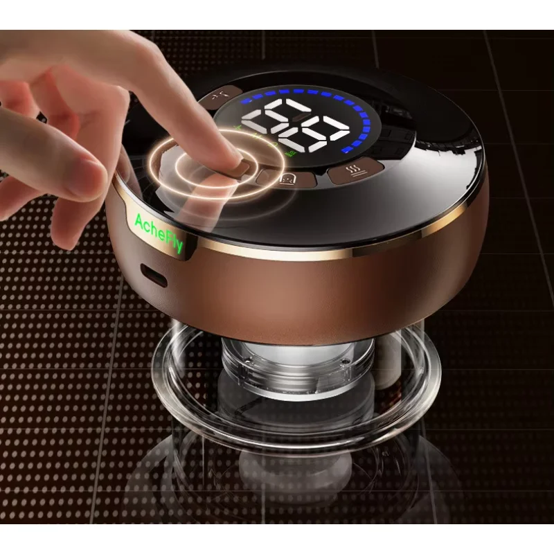 2025 الكهربائية غوا شا مدلك شفط التدفئة العلاج العلاج الطبيعي ميريديان التجريف كشط فراغ الحجامة