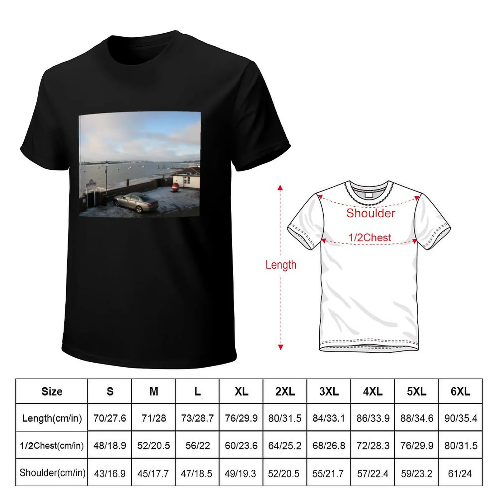 Winter Sunrise over the River Crouch T-shirt boys animal print plus size tops Men's t shirts