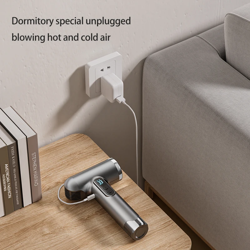 3 سرعات 200 واط مجفف شعر لاسلكي تجفيف سريع 3 درجة الحرارة قابل للتعديل المحمولة قابلة للشحن مجفف للنفخ اللاسلكي الأجهزة المنزلية