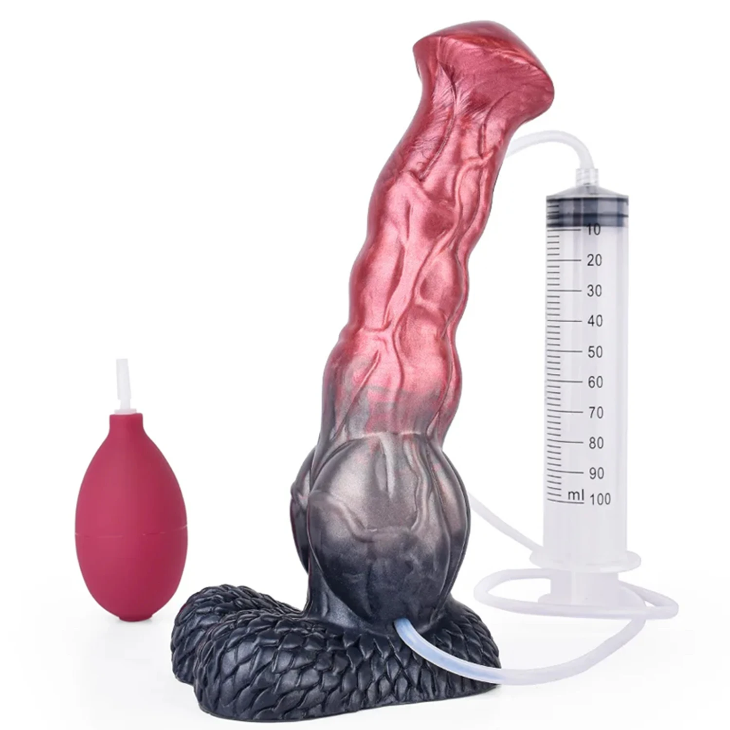 YOCY Huge Dildo Horse Squirting Dildos Fantasy 10 inch Anal Plug With Knotted G-Spot Masager Penis Masturbator For Men Women