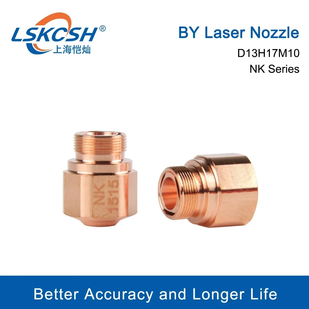   50 Teile/los DURCH Laser Düse NK Serie Dia13mm Höhe 17mm Gewinde M10 Für Durch Faser Laser Schneiden Kopf