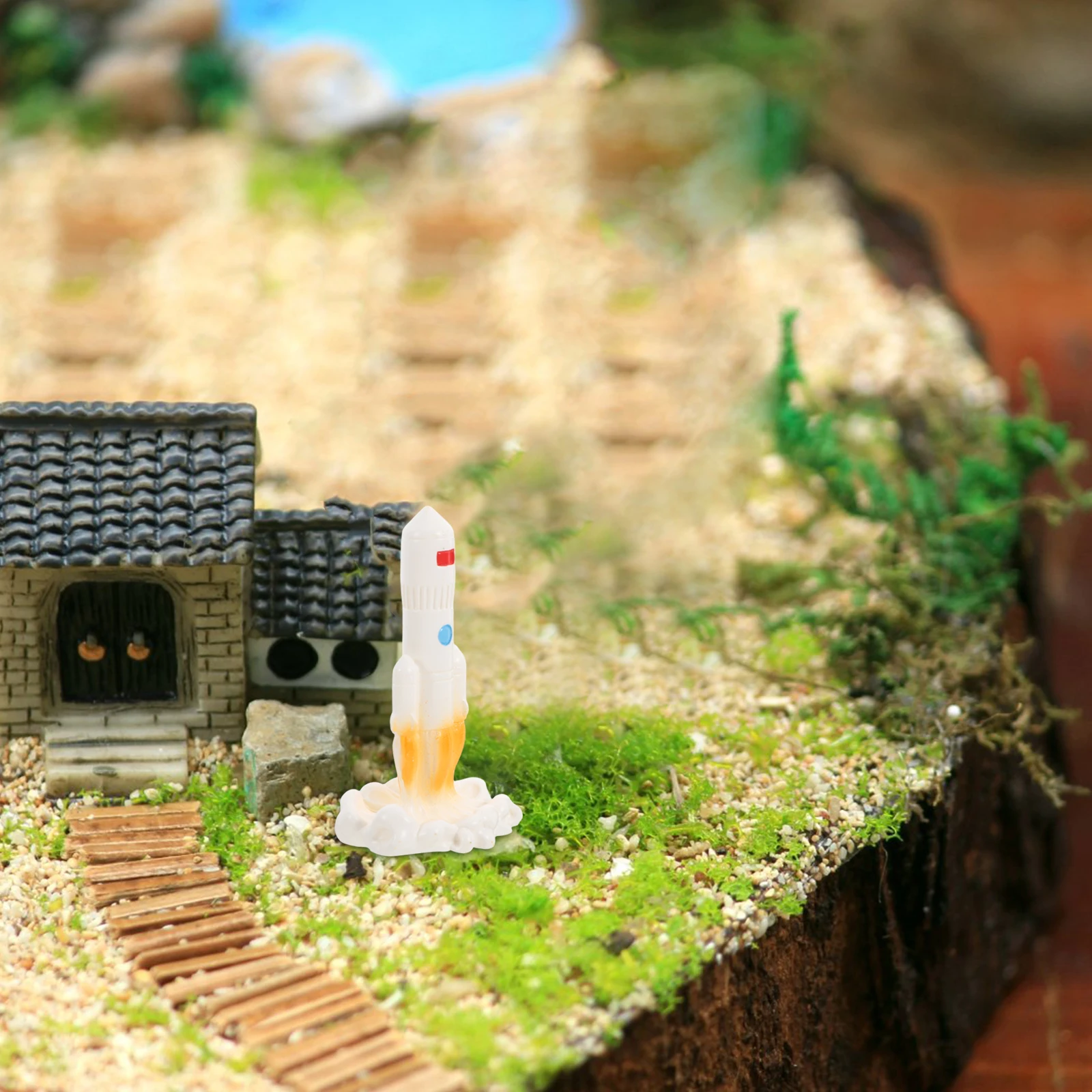 

Miniature Rocket For Planters Nursery Décor Birthday Cakes Shelf Decoration Garden Accessories Kids Adults Rocket Themed Party