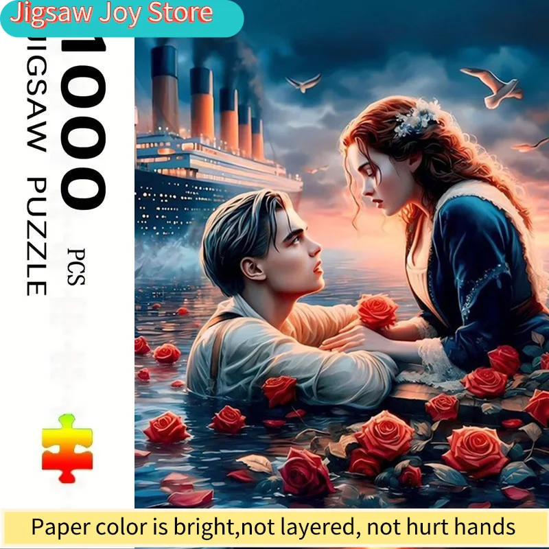 

Пазл для взрослых, размером 70,0x50,01 см, с романтической тематикой роз, вдохновленной Титаником, идеально подходит для творческих развлечений.