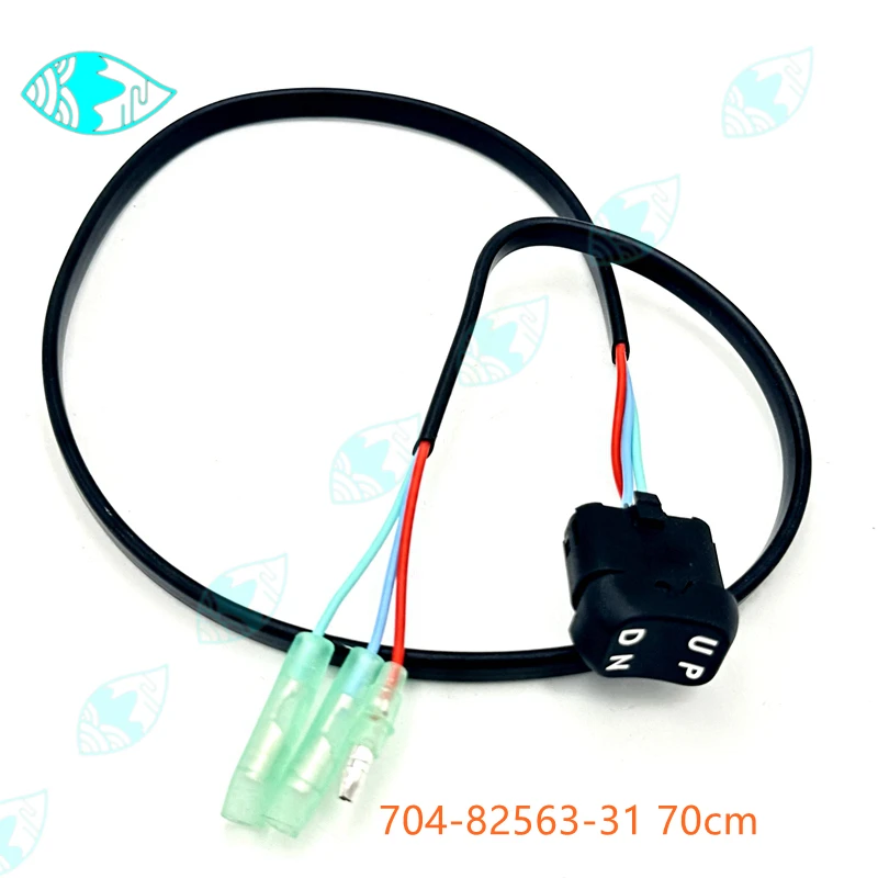 

For Yamaha Outboard Motor Remote Control Box Switch 704-82563-31(Line Length 70cm/27.6in) 704-82563 Trim & Tilt Switch Assy