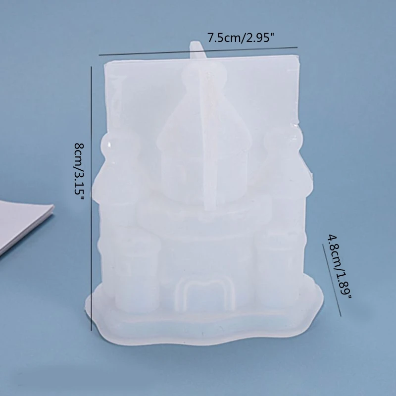 3D Castle Epoxy Resin Silicone Molds Fairy Tales Castle Casting Molds for DIY Soap Home Decor Craft Project