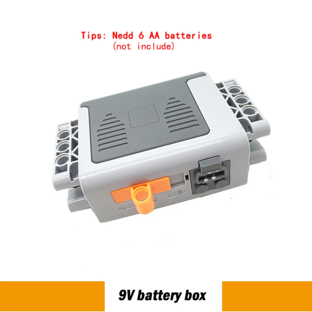 5pcs Power Function Motorized Building Blocks Power Kit 2 Medium Motors,1 Battery Box,1 IR Remote Control,1 Receiver