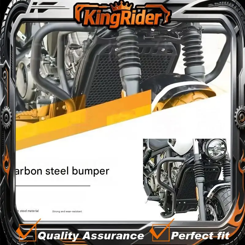 【Supreme quality】Carbon Steel Crash Bar Anti-Fall Bumper for BENDA Dark Flag 950, Thickened Protection Guard Direct Bolt-On