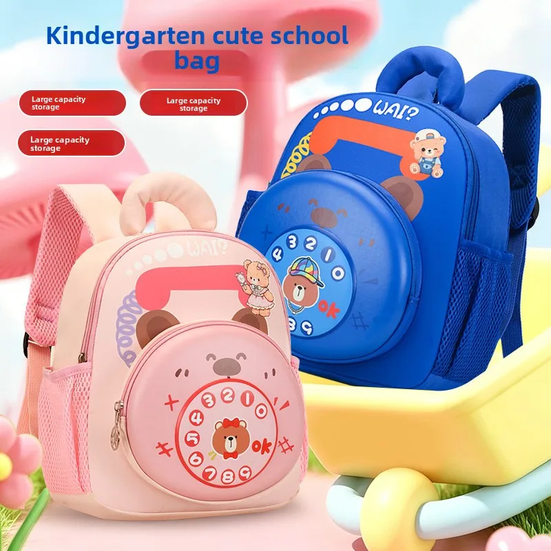 Cute Cartoon Kindergarten Backpack Fashion Stylish Toddler Backpack for 3-5 Years Old Baby Kids Outdoor Travel Daypack