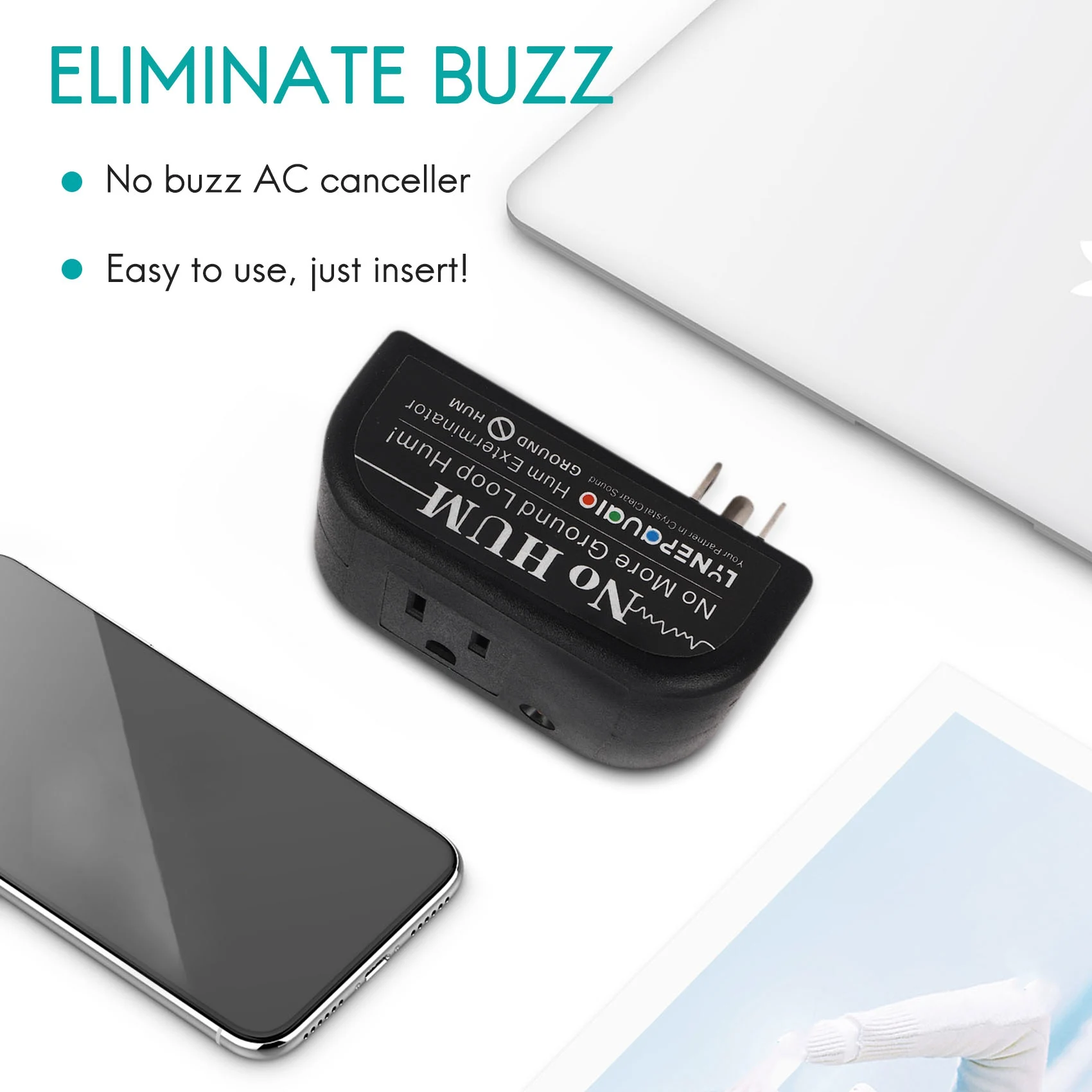 

ABWH_Lynepauaio Ac Ground Circuit Buzz Eliminator (Us Plug)