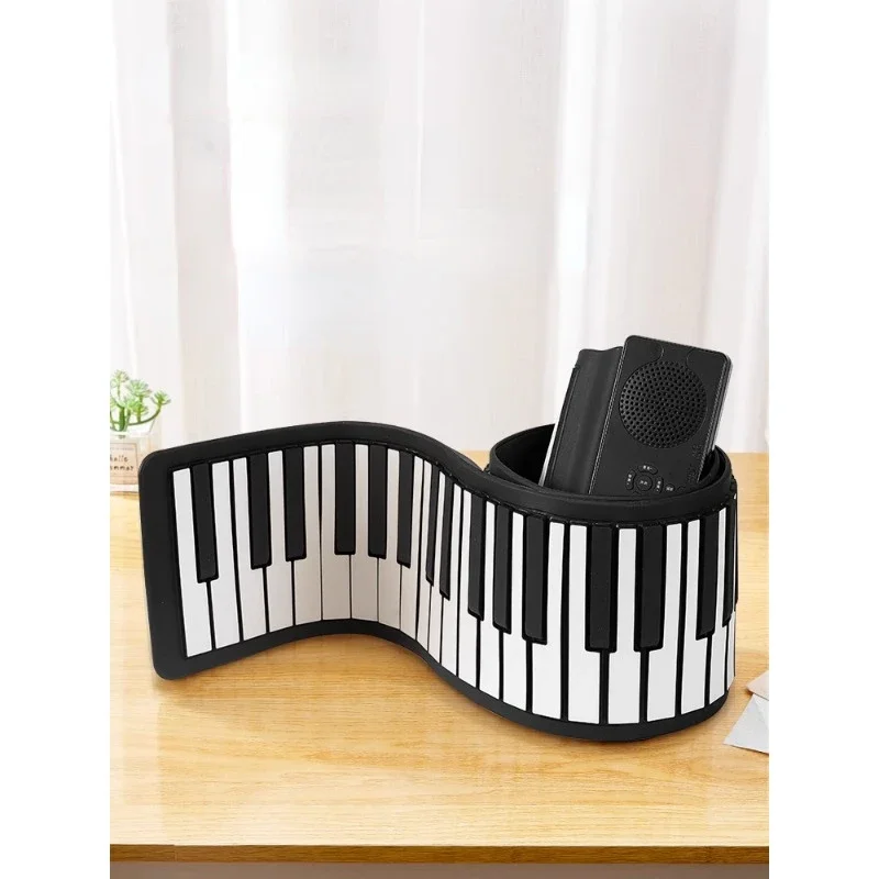 

88 Key Hand Roll Piano Keyboard Portable Soft Electronic Folding Piano Professional Practice