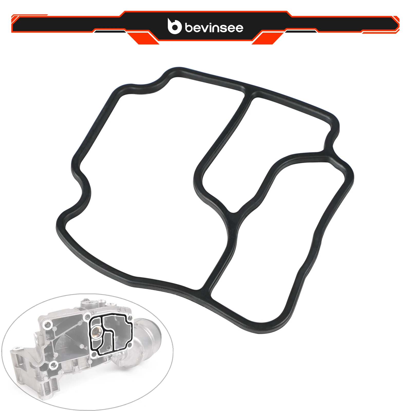 

For 6-Cylinder Motor Models Engine Oil Filter Housing Gasket, for BMW E46 E39 E36 E34 E60 E61 X3 E83 X5 E53 Z3 Z4 M50 M54 N52