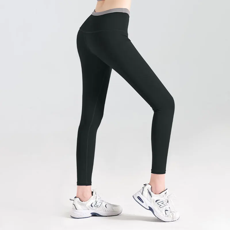 Women Sport Leggings Elastic High Waist Yoga Pants Hip-Lifting Gym Legging Slim Running Trousers Quick Dry Fitness Tights Female