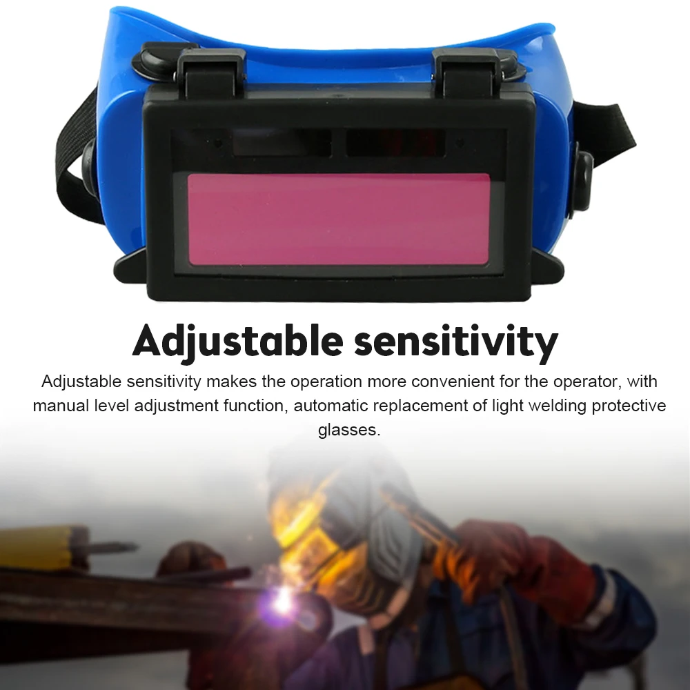 Electronic Welder Goggles Foldable Automatic Dimming Goggles Anti Strong Light And Anti Eye Piercing Welding Safety Goggles