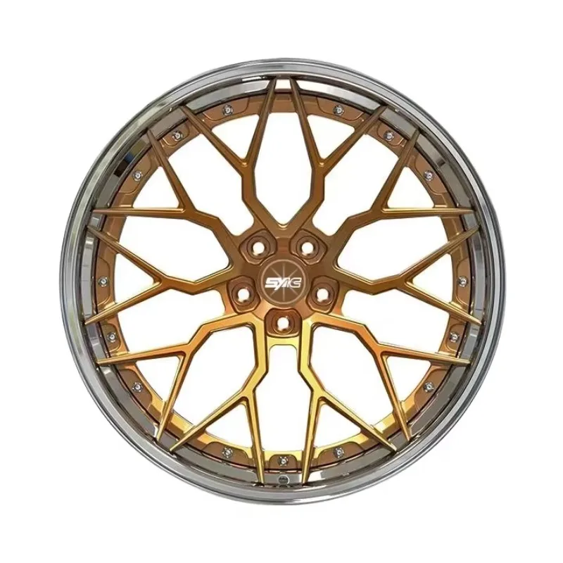 SYAC 2-piece Forged Aluminum Alloy Wheels Best Price 18 To 24 Inch Customized Car Wheel/Rim/Hubs For Sports Car Racing Car SUV