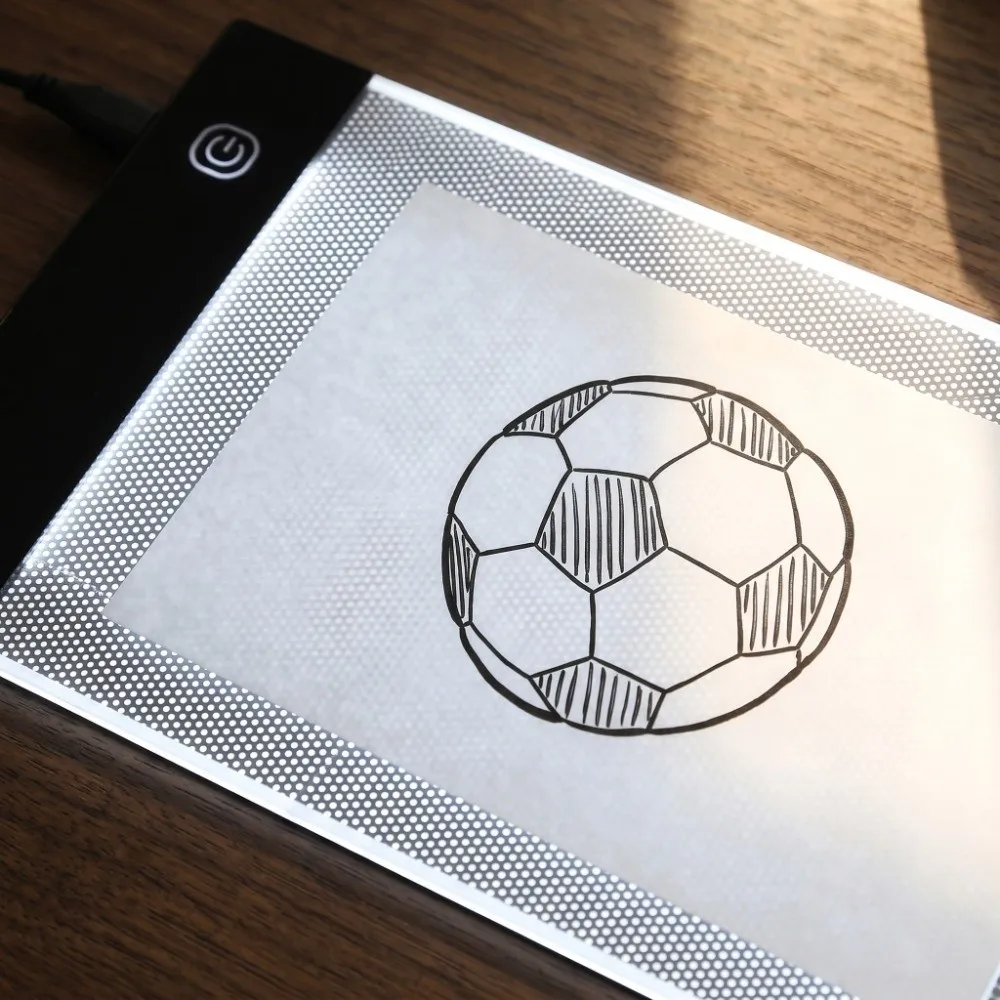 A6 Compact LED Light Pad Ultra Thin USB Powered Drawing Light Box High Transmittance Dimmable Brightness Art Copy Board