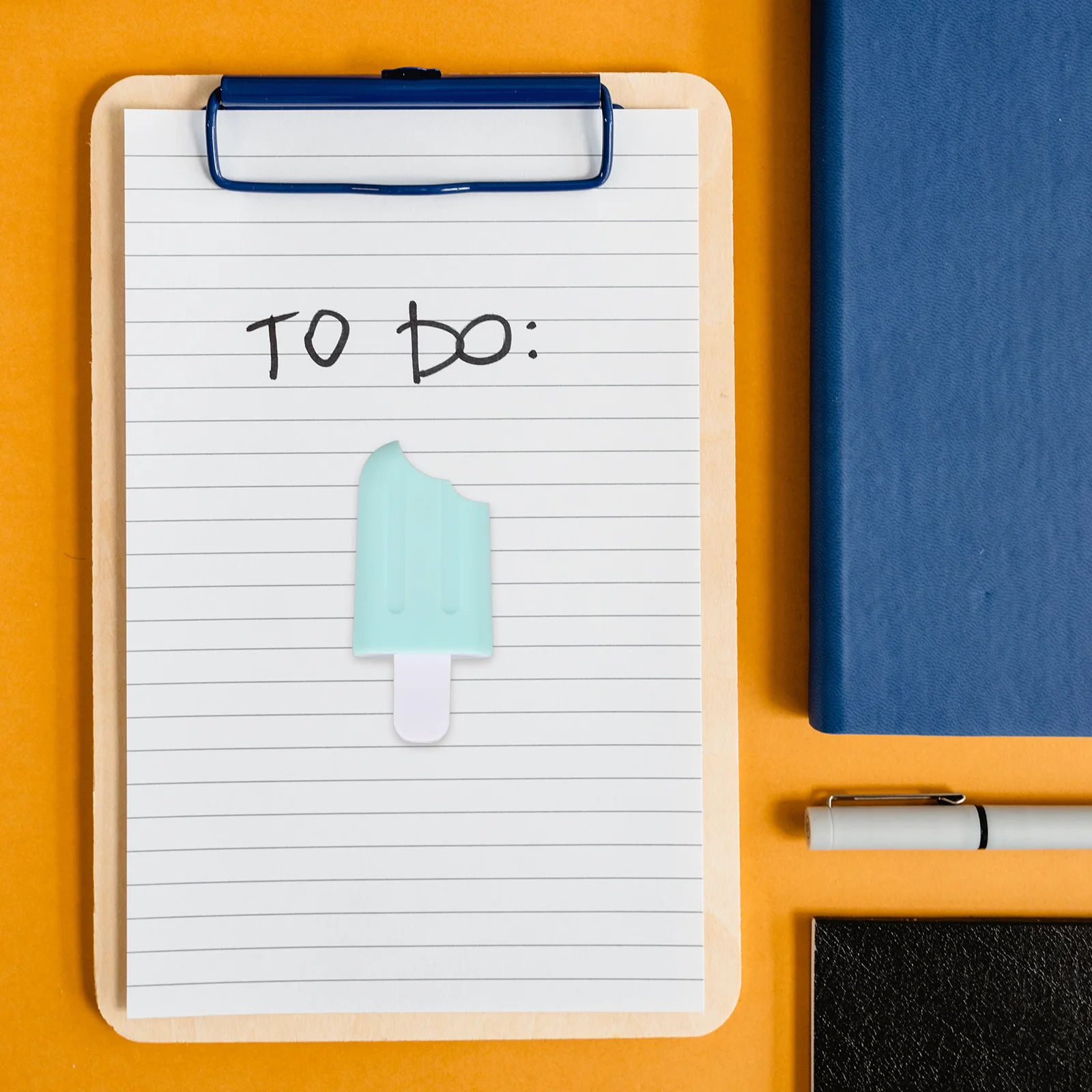 

6Pcs Fluorescent Pens Ice Cream Highlighters Cartoon Colored Mark Pens for School Office Home Highlighting Document Tagging