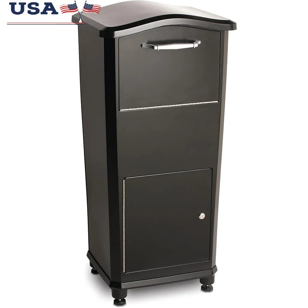 

Parcel Drop Box Secure Mail Storage Solution Locking Access Door Rotating Drum Design Ground Mounted with Cushioned Protection