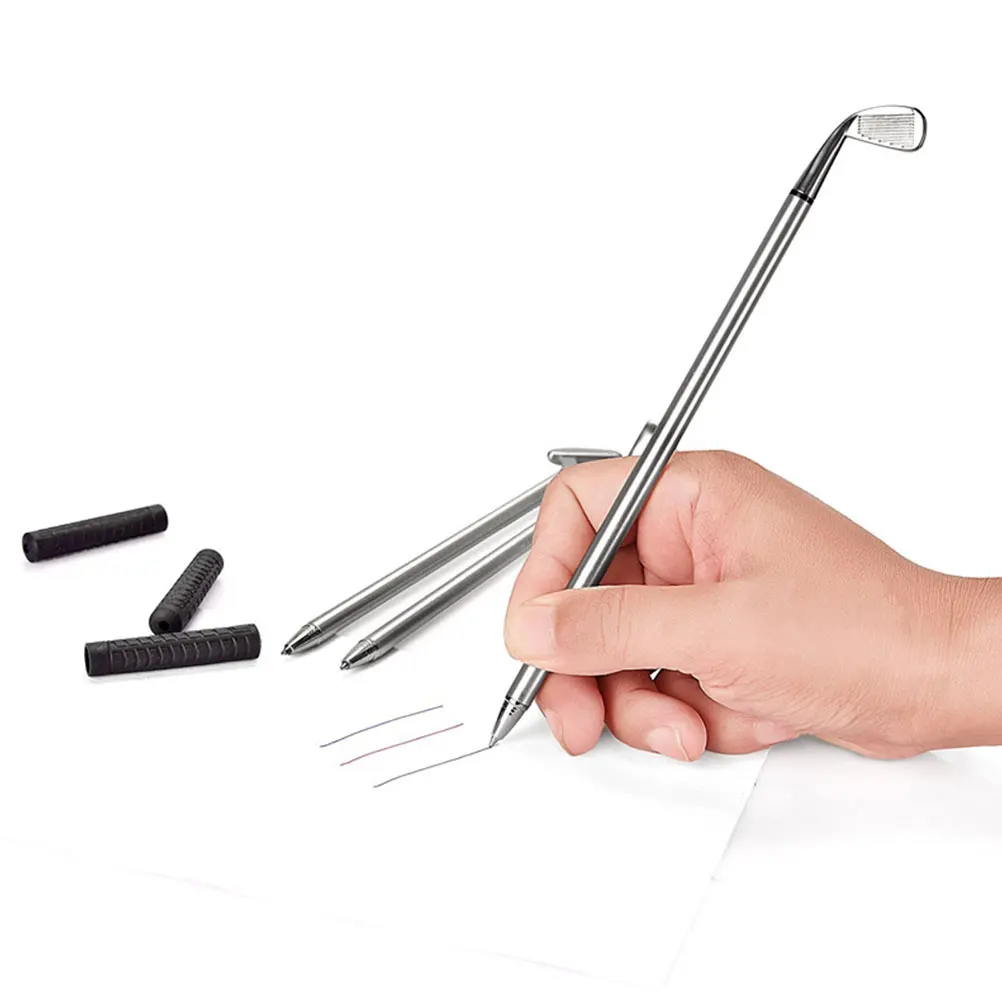

1 Box Golf Ballpoint Pen Mini Brassie Design Zinc Alloy Office Stationery Gift For Anniversary Birthday