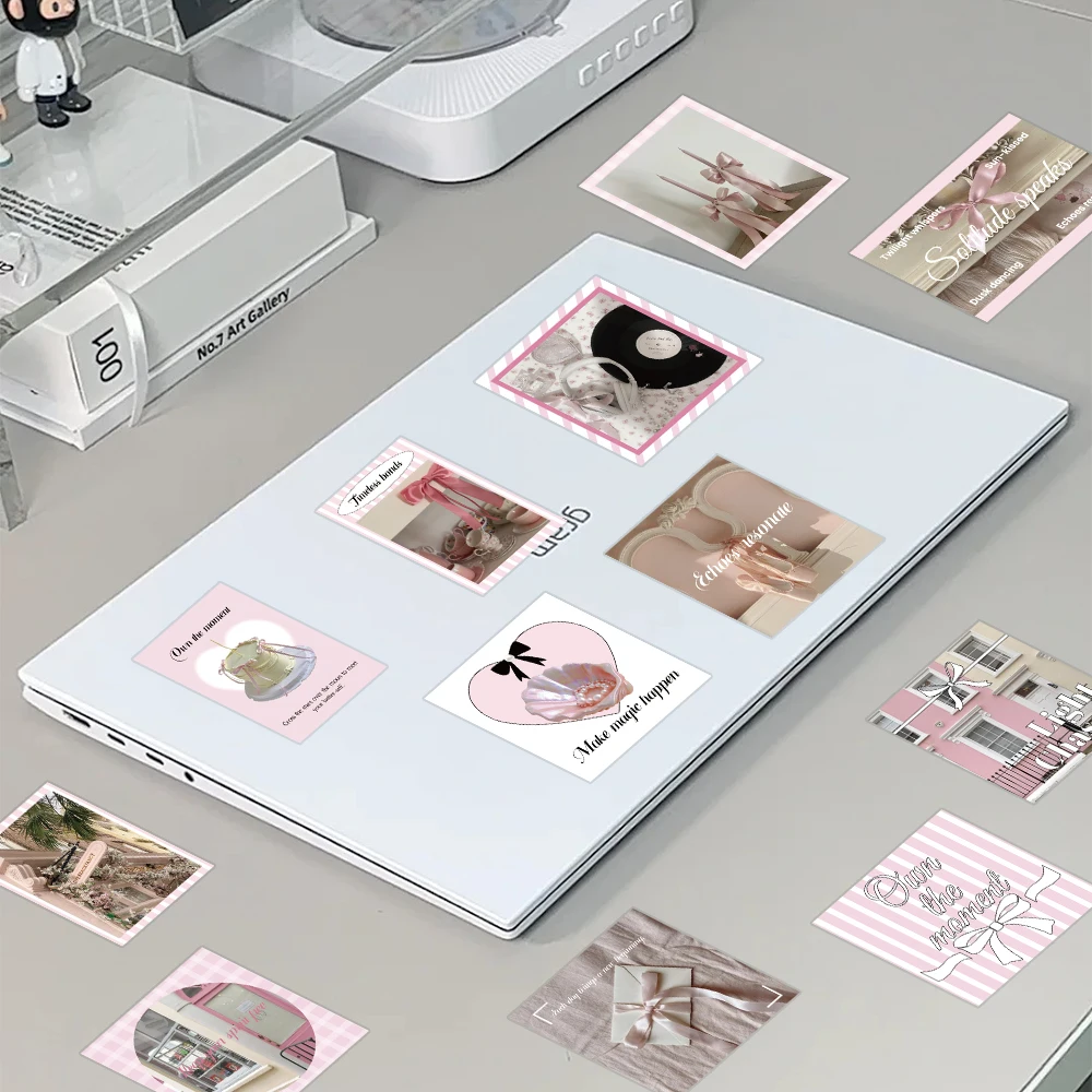 30 stücke Ins Stil Rosa Ballett Zeit Aufkleber Pack Aufkleber Für Telefon Laptop Sammelalbum Koffer Helm DIY Cartoon Ästhetische Aufkleber – Detail 11