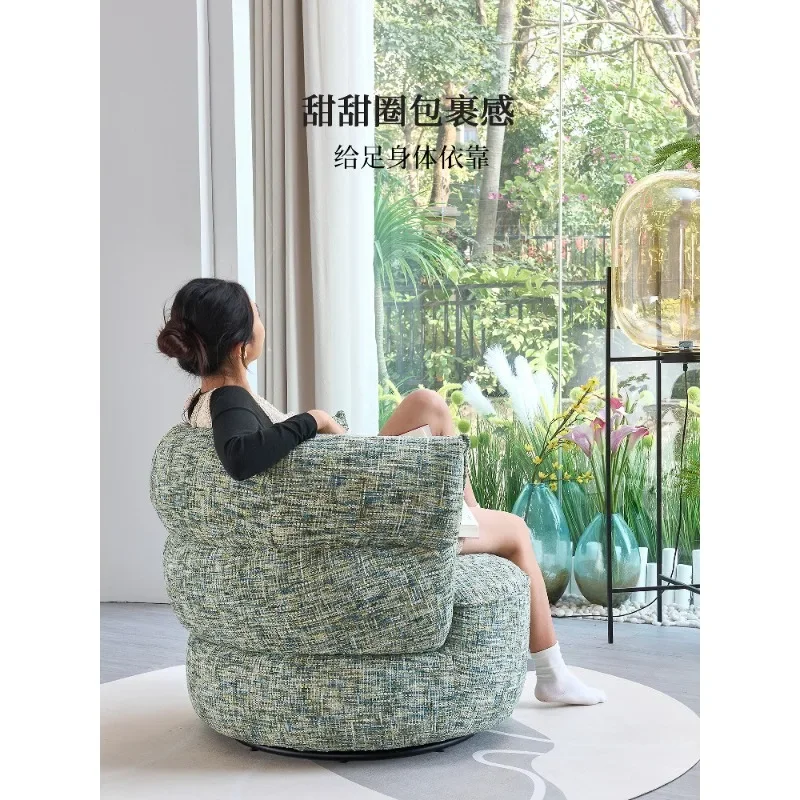 Single Sofa Chair, Lounge Chair, Living Room Balcony, Bedroom Single Chair, 360 Degree Rotation, Single Chair Sofa Chair