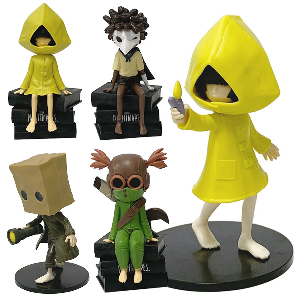 Heiß begehrte GK Little Nightmares Anime-Figur: Six Figure Mono Actionfigur, Anime-Spiel PVC-Actionfigur, Sammlermodell-Puppe