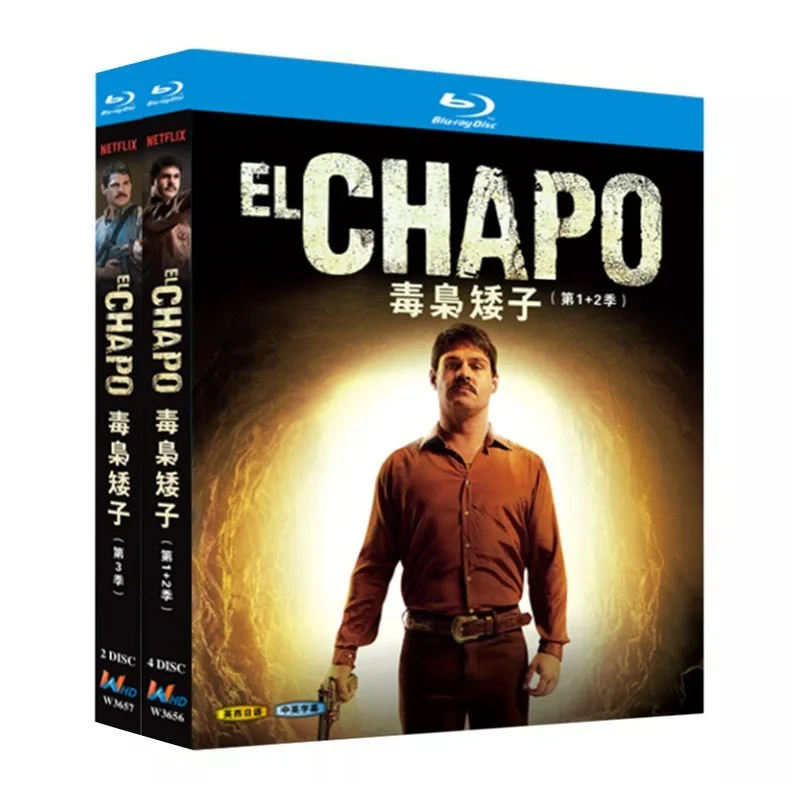 Blu-ray Ultra HD Mexican Series Narcos El Chapo Seasons 1–3 Box Set